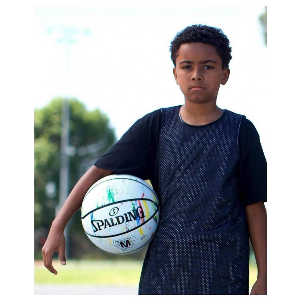 Soldes d'été 2026 : Spalding Ballon de basket Graffiti sz7 rubber basketball Orange Taille : 7 pas cher