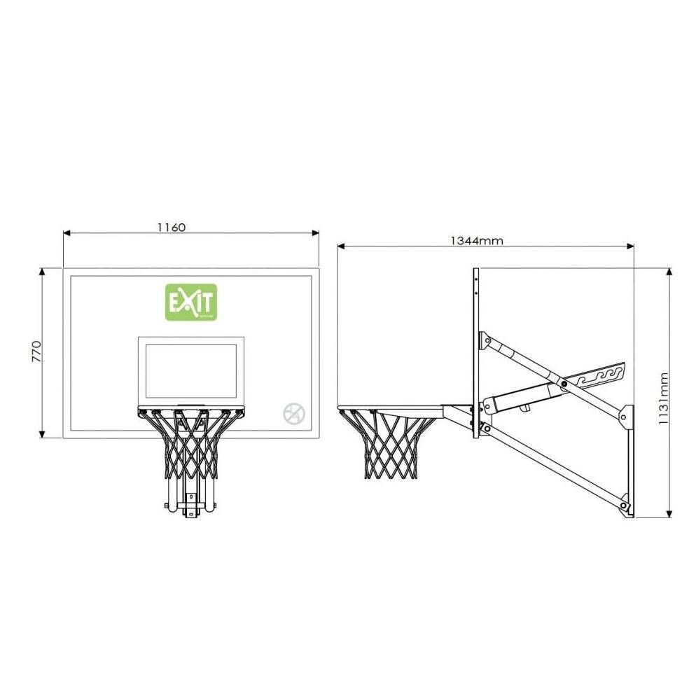 Front Court 48 Panier De Basket Solide Jeu Exterieur Enfant PANIER